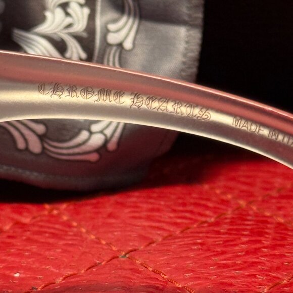 Chrome Hearts Lo Rita Shield Sunglasses – Translucent Grey Frame - Picture 7 of 8